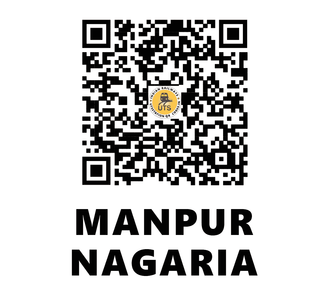 UTS QR Code for MANPUR NAGARIA - MPG (NE - UTTAR PRADESH)